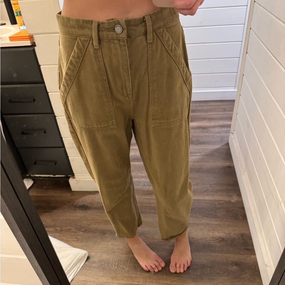 BlankNYC High Waisted Green Pants - Size 28